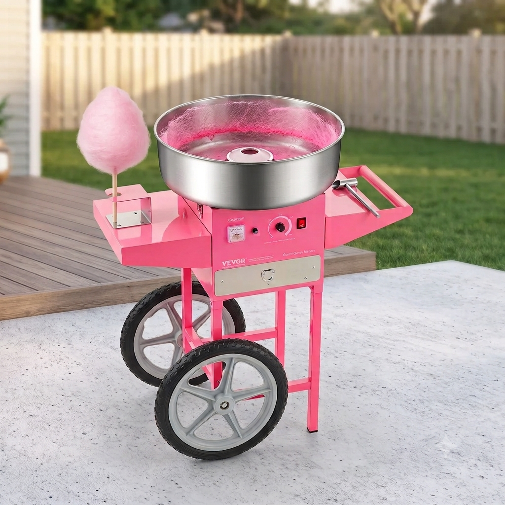 Cotton Candy Machine + Pink Vanilla flavor for up to 24 servings