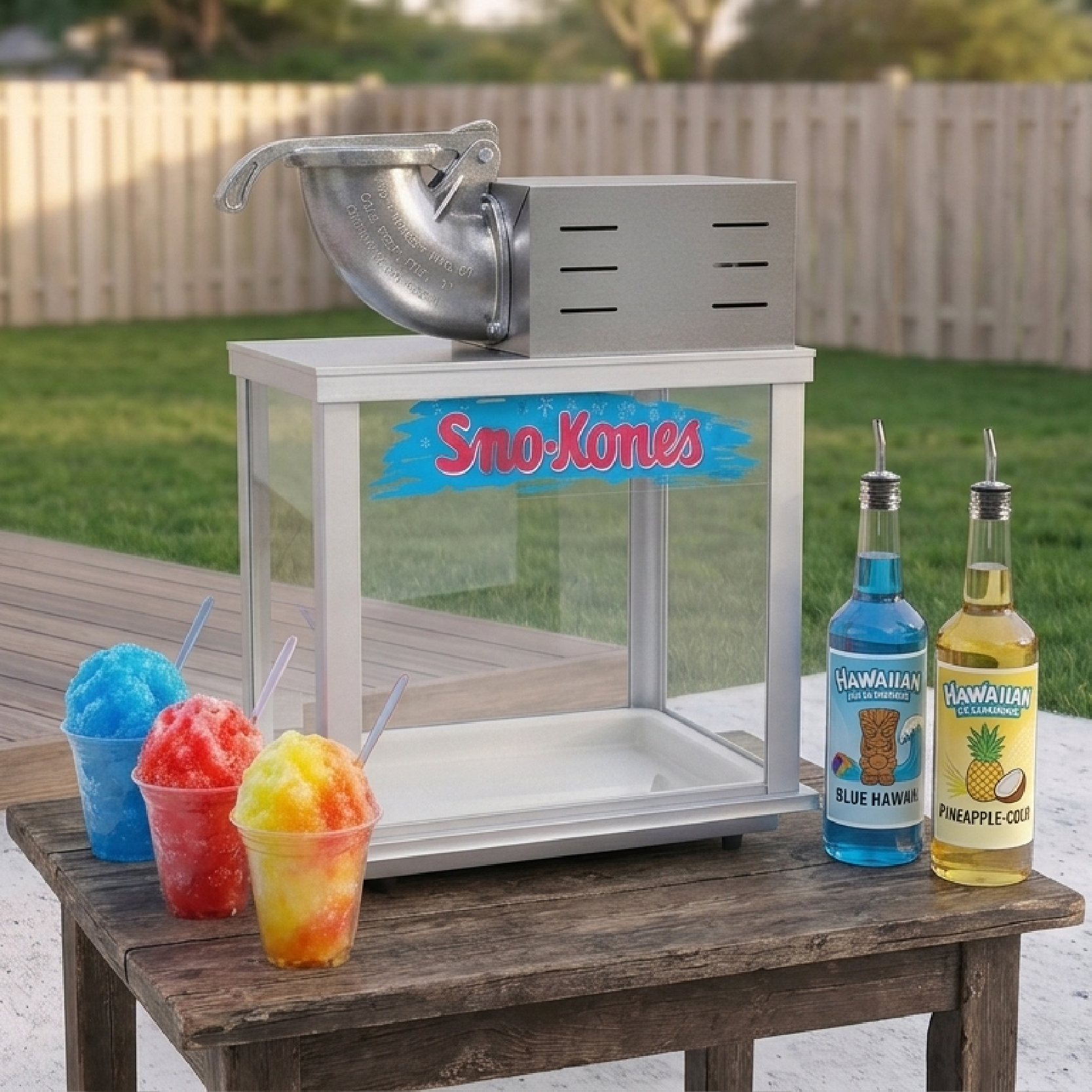 Snow Cone Machine + Starter Pack of 3 flavors for up to 24 servings photo 2 of 4